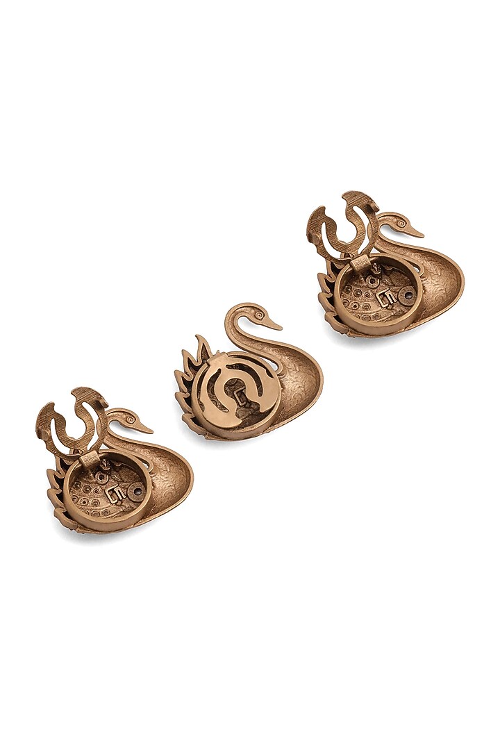 Antique Gold Brass Button Cover Combo Set by Cosa Nostraa at Pernia's Pop Up Shop