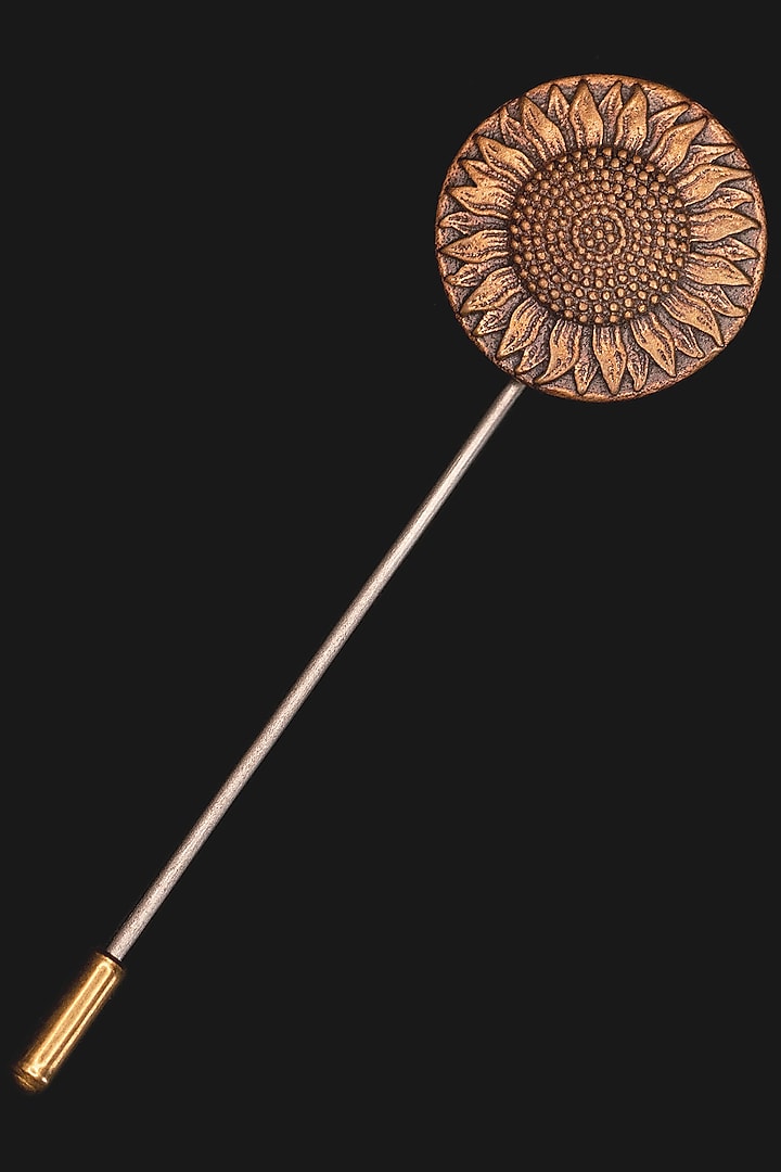 Antique Red Gold Finish Brass Lapel Pin Set by Cosa Nostraa at Pernia's Pop Up Shop