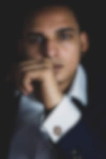 Antique Red Gold Finish Brass Cufflink Set by Cosa Nostraa at Pernia's Pop Up Shop