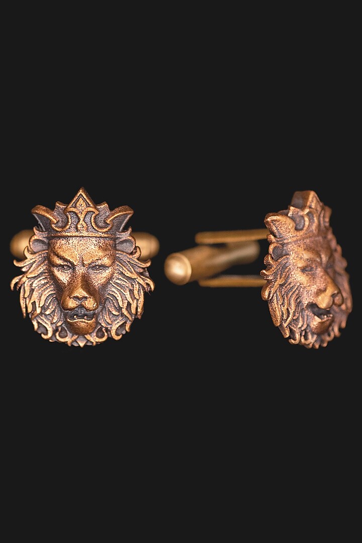 Dual Tone Cufflink Set With Brooch by Cosa Nostraa at Pernia's Pop Up Shop