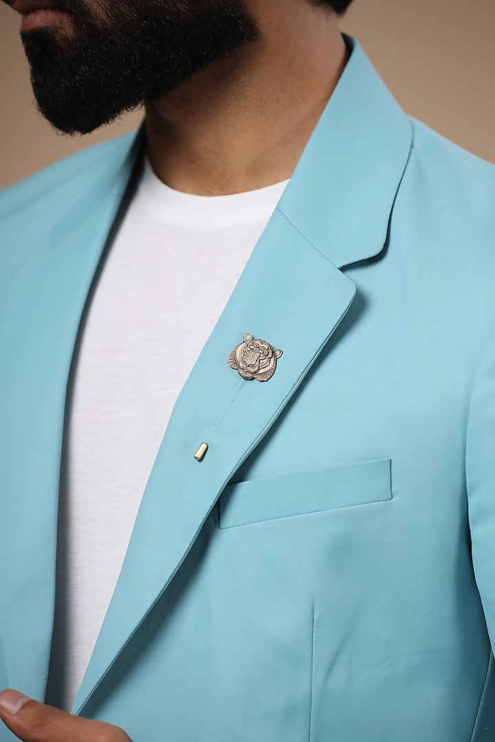 Antique Gold Finish Roaring Tiger Lapel Pin by Cosa Nostraa at Pernia's Pop Up Shop