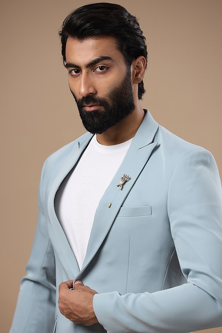 Antique Gold Finish Pearl Monkey Lapel Pin by Cosa Nostraa at Pernia's Pop Up Shop