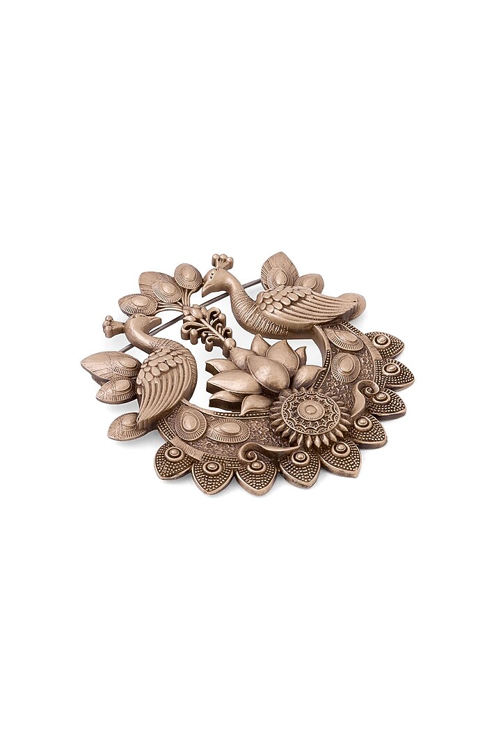 Antique Gold Brass Pride Of Forests Brooch by Cosa Nostraa at Pernia's Pop Up Shop