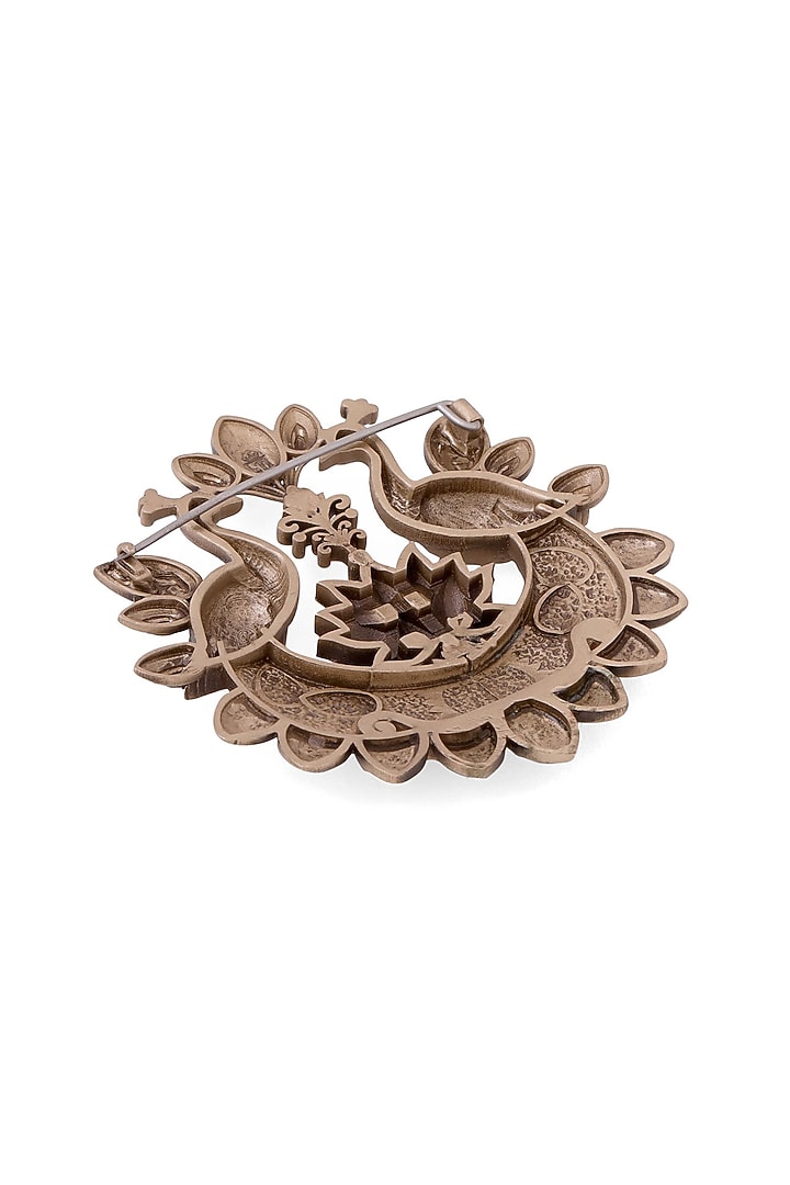 Antique Gold Brass Pride Of Forests Brooch by Cosa Nostraa at Pernia's Pop Up Shop