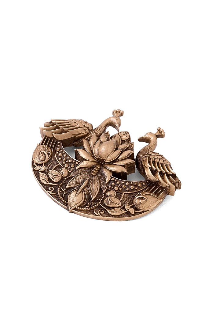Antique Gold Finish Bird Of India Brooch by Cosa Nostraa at Pernia's Pop Up Shop