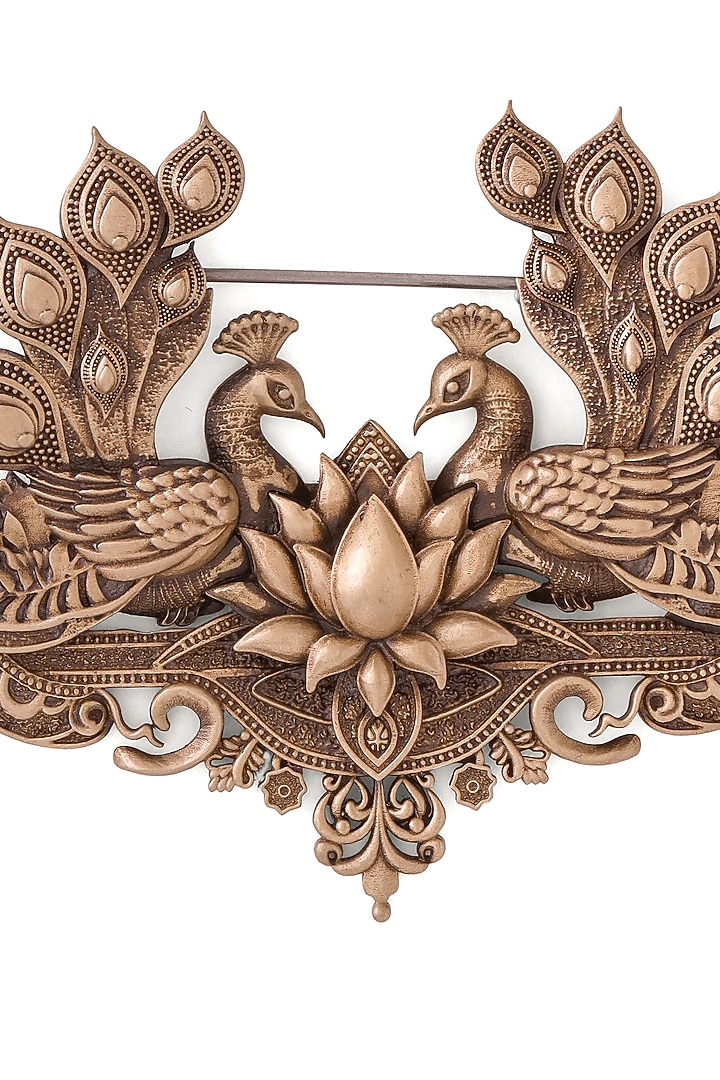 Antique Gold Brass Peacock Brooch by Cosa Nostraa at Pernia's Pop Up Shop