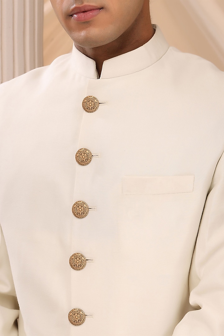 Antique Gold Brass Floral Blossom Buttons (Set Of 13) by Cosa Nostraa at Pernia's Pop Up Shop