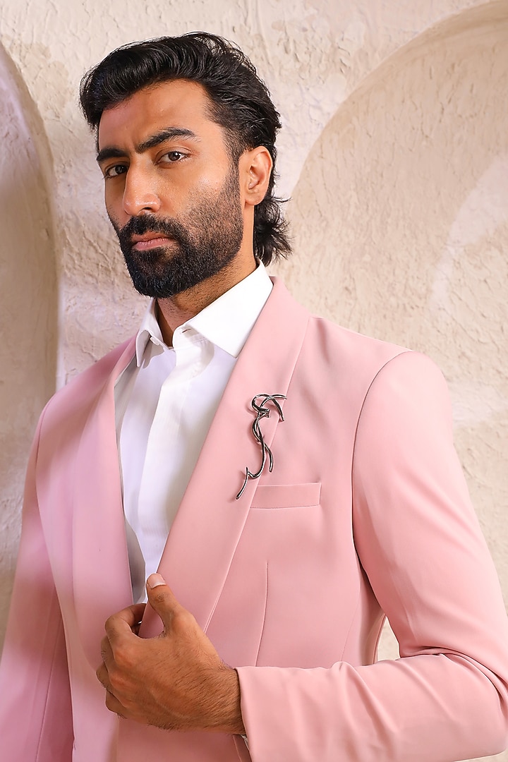 Black Finish Brass Brooch by Cosa Nostraa at Pernia's Pop Up Shop