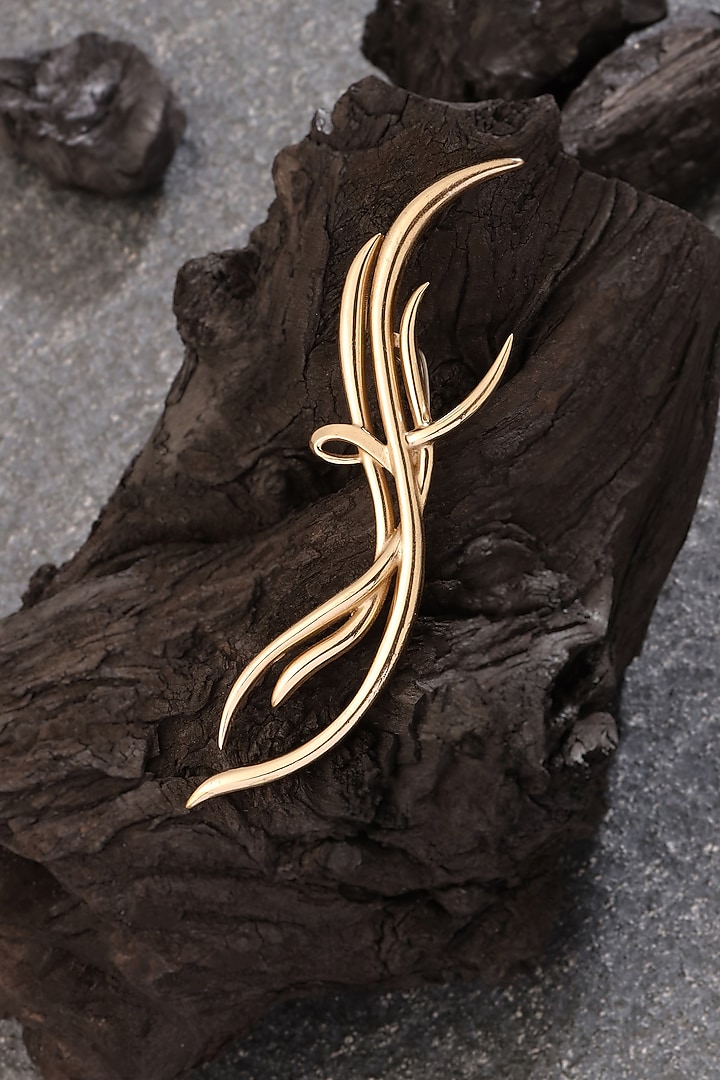 Antique Gold Brass Brooch by Cosa Nostraa at Pernia's Pop Up Shop