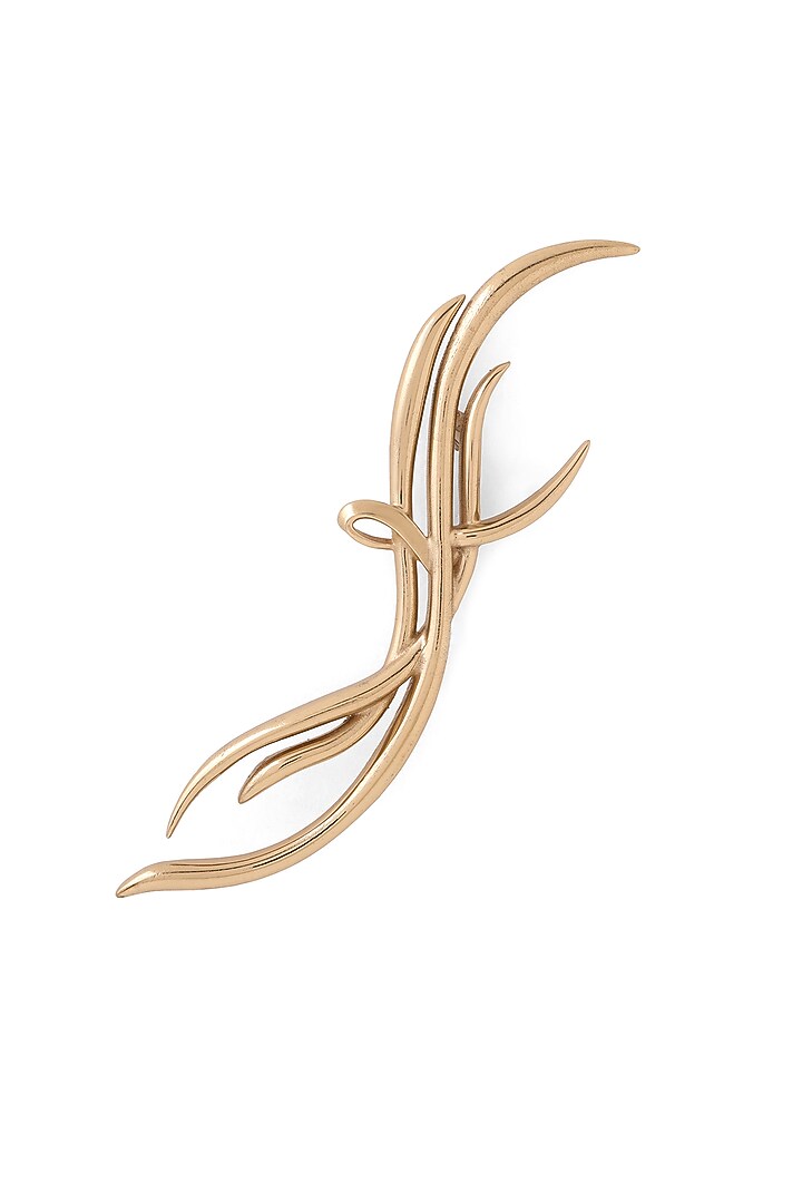 Antique Gold Brass Brooch by Cosa Nostraa at Pernia's Pop Up Shop