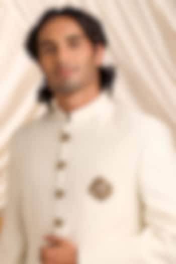 Oxidised Antique Gold Brass Brooch With Buttons by Cosa Nostraa at Pernia's Pop Up Shop