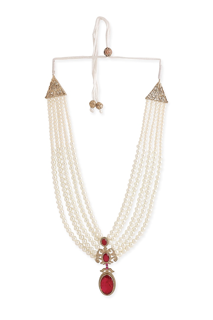 Antique Gold Brass Mala by Cosa Nostraa at Pernia's Pop Up Shop