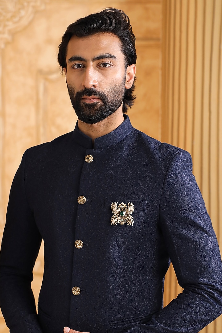 Oxidised Antique Gold Brass Brooch by Cosa Nostraa at Pernia's Pop Up Shop