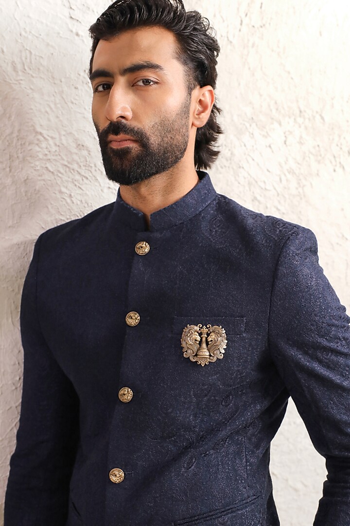 Antique Gold Twin Lion Crest Brooch by Cosa Nostraa at Pernia's Pop Up Shop