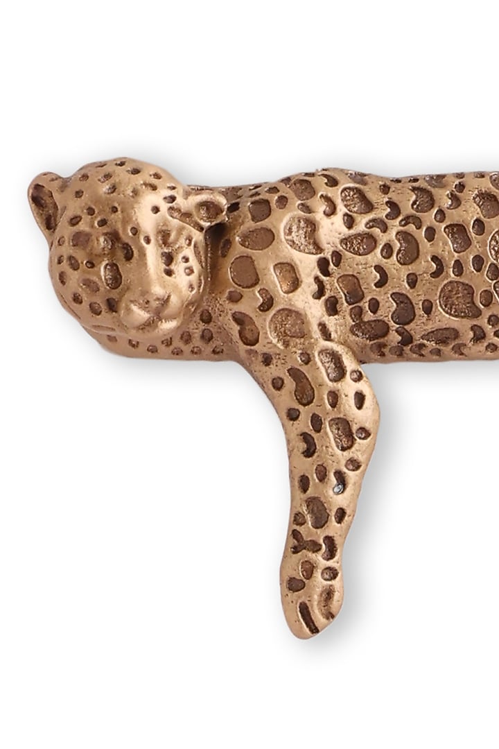 Antique Gold Brass Leopard Brooch by Cosa Nostraa at Pernia's Pop Up Shop