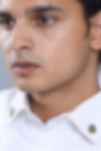 Antique Gold Brass fiery Tiger & Lion Mane Collar Tips (Set of 4) by Cosa Nostraa at Pernia's Pop Up Shop