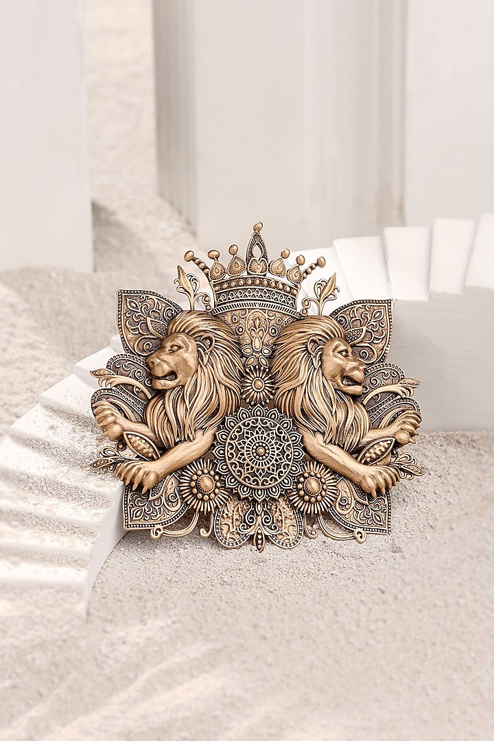 Antique Gold King Legacy Brooch by Cosa Nostraa