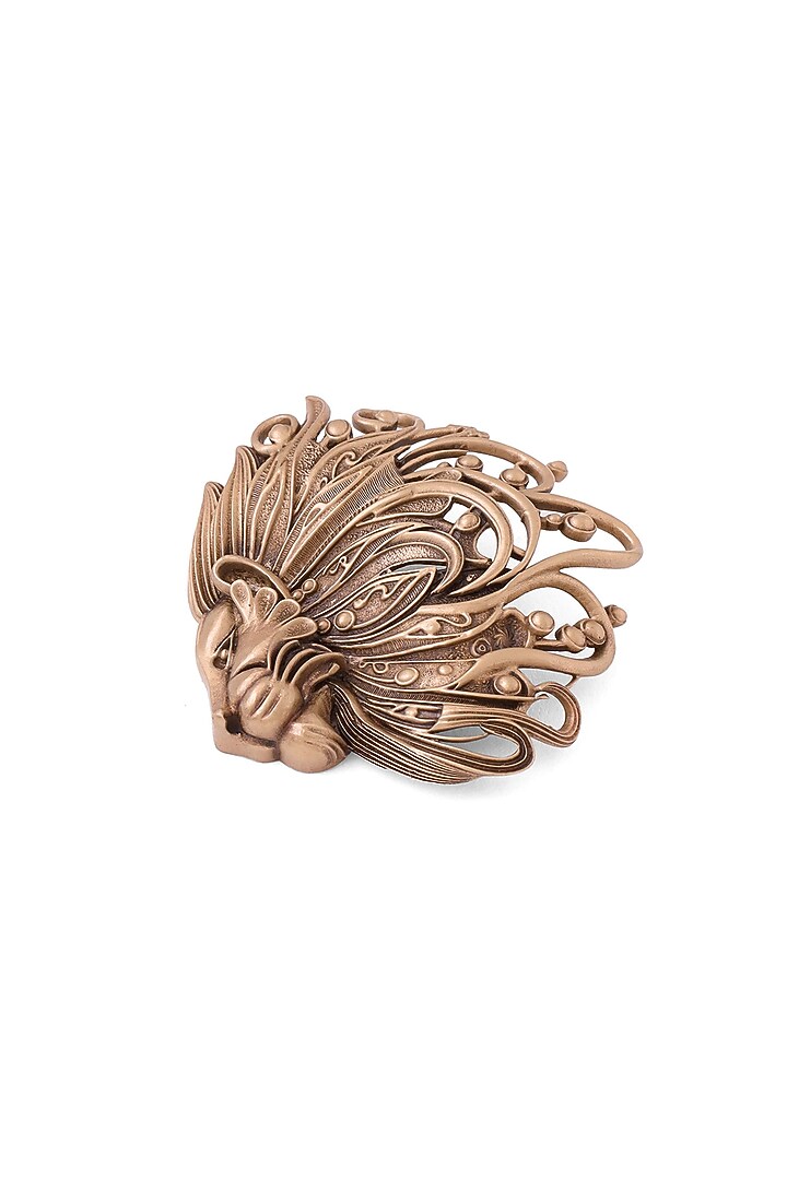 Antique Gold Superb Simba Brooch by Cosa Nostraa at Pernia's Pop Up Shop