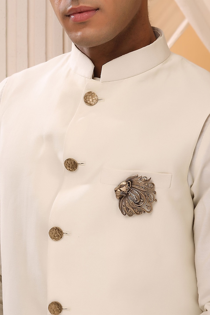 Antique Gold Superb Simba Brooch by Cosa Nostraa at Pernia's Pop Up Shop