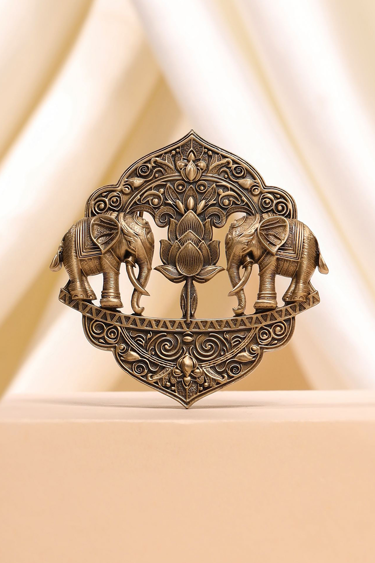 Antique Gold Gentle Giant Brooch by Cosa Nostraa