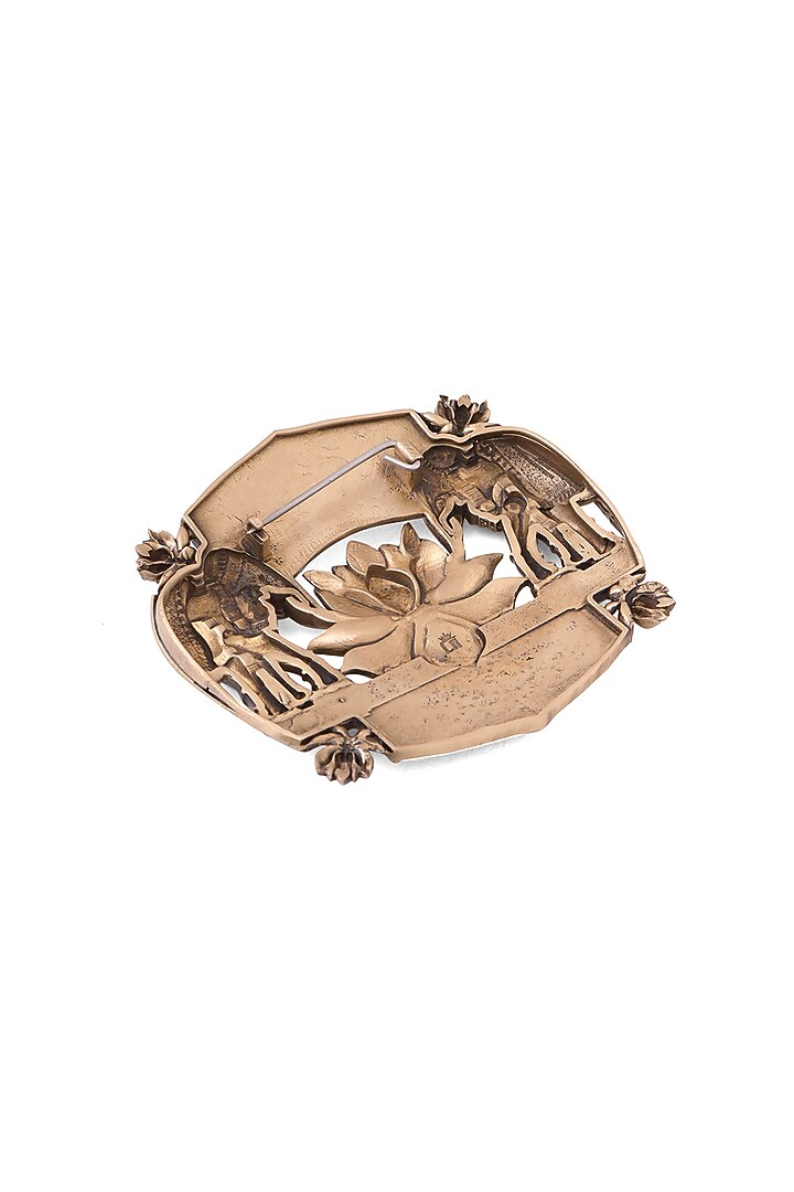 Antique Gold Elephant Enigma Brooch by Cosa Nostraa at Pernia's Pop Up Shop