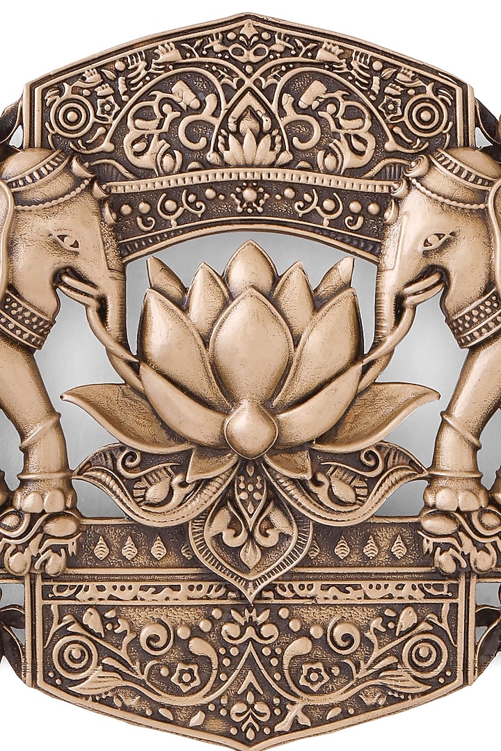Antique Gold Elephant Enigma Brooch by Cosa Nostraa at Pernia's Pop Up Shop
