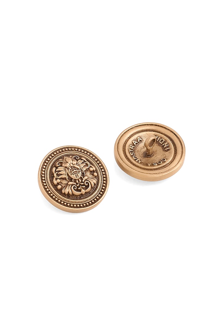 Antique Gold Coat Of Arm Buttons (Set Of 7) by Cosa Nostraa at Pernia's Pop Up Shop