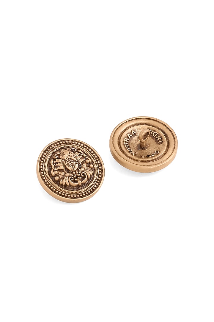 Antique Gold Coat Of Arm Buttons (Set Of 13) by Cosa Nostraa at Pernia's Pop Up Shop