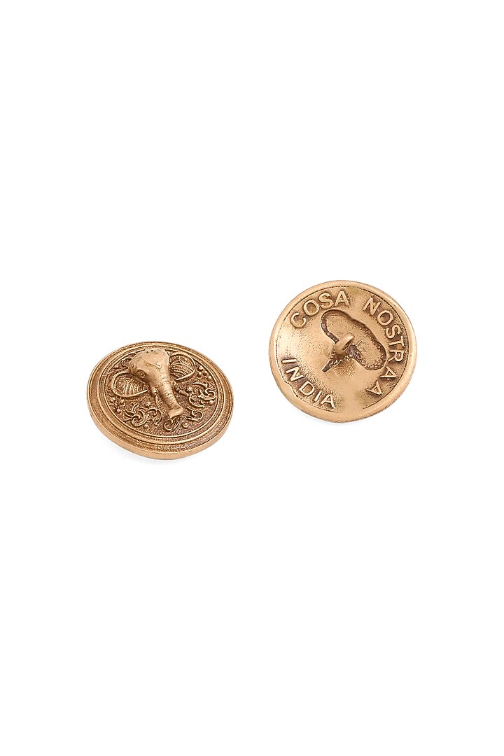 Antique Gold Royal Grace Buttons (Set Of 7) by Cosa Nostraa at Pernia's Pop Up Shop