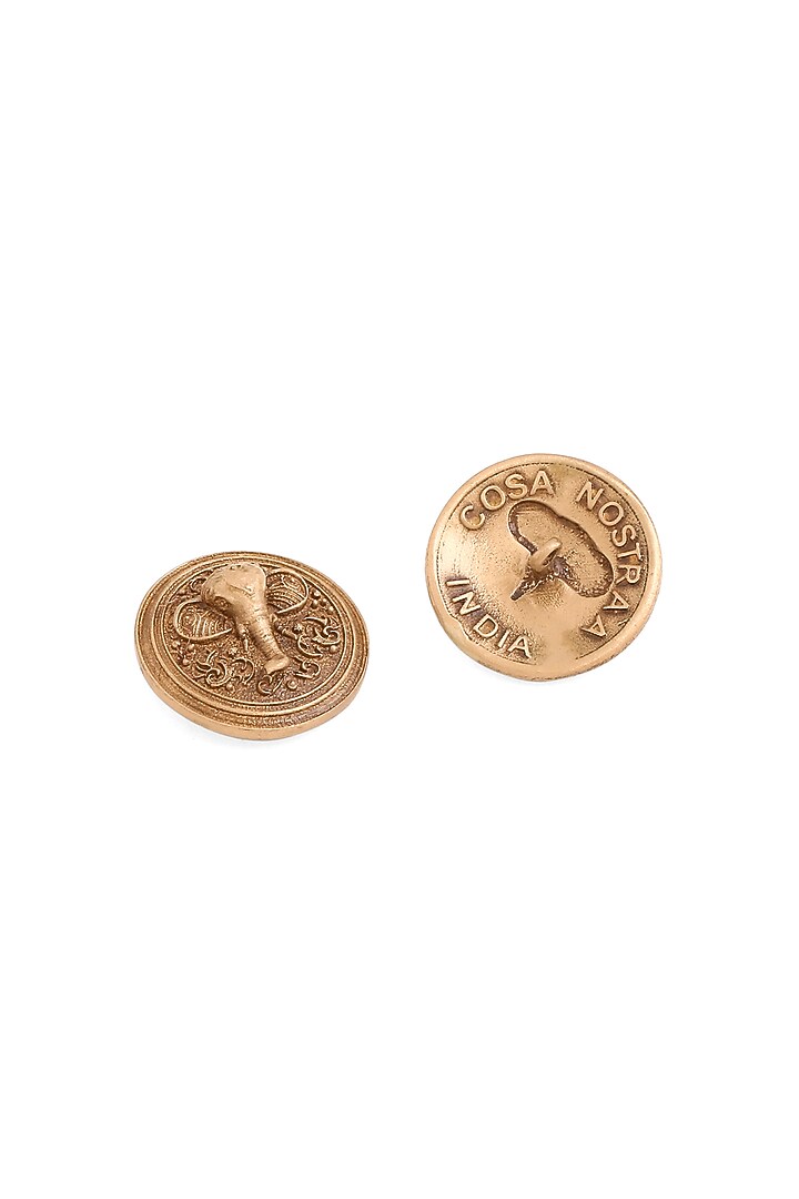 Antique Gold Royal Grace Buttons (Set Of 13) by Cosa Nostraa at Pernia's Pop Up Shop