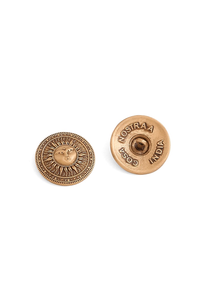 Antique Gold Radiant Sun Buttons (Set Of 7) by Cosa Nostraa at Pernia's Pop Up Shop