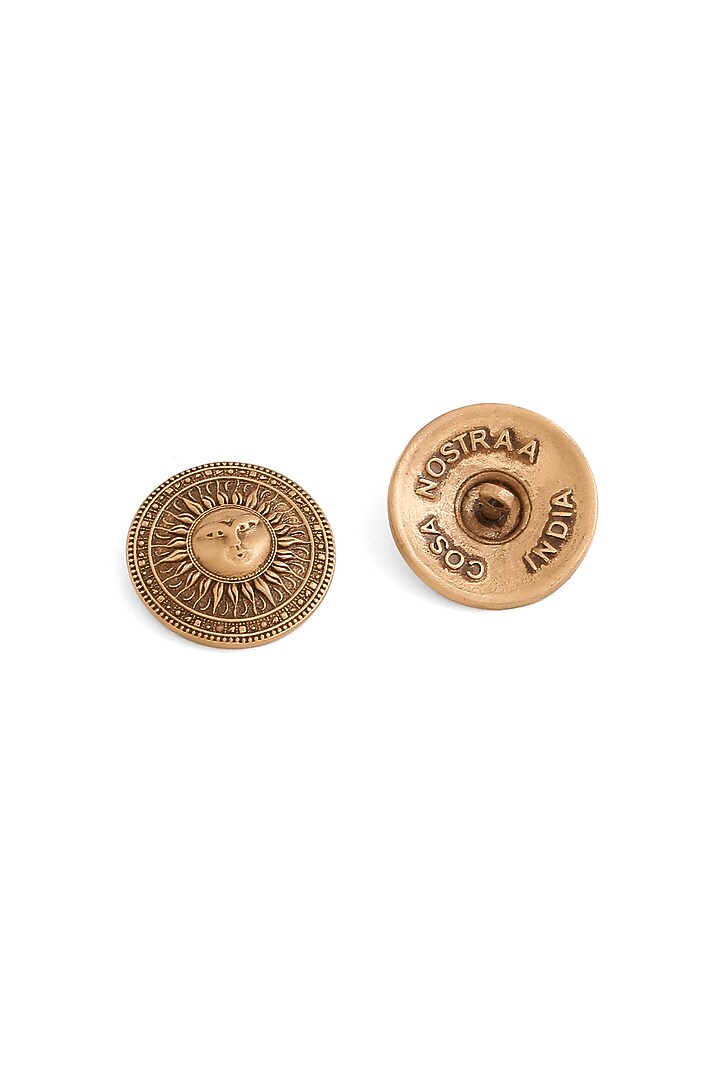 Antique Gold Radiant Sun Buttons (Set Of 13) by Cosa Nostraa at Pernia's Pop Up Shop