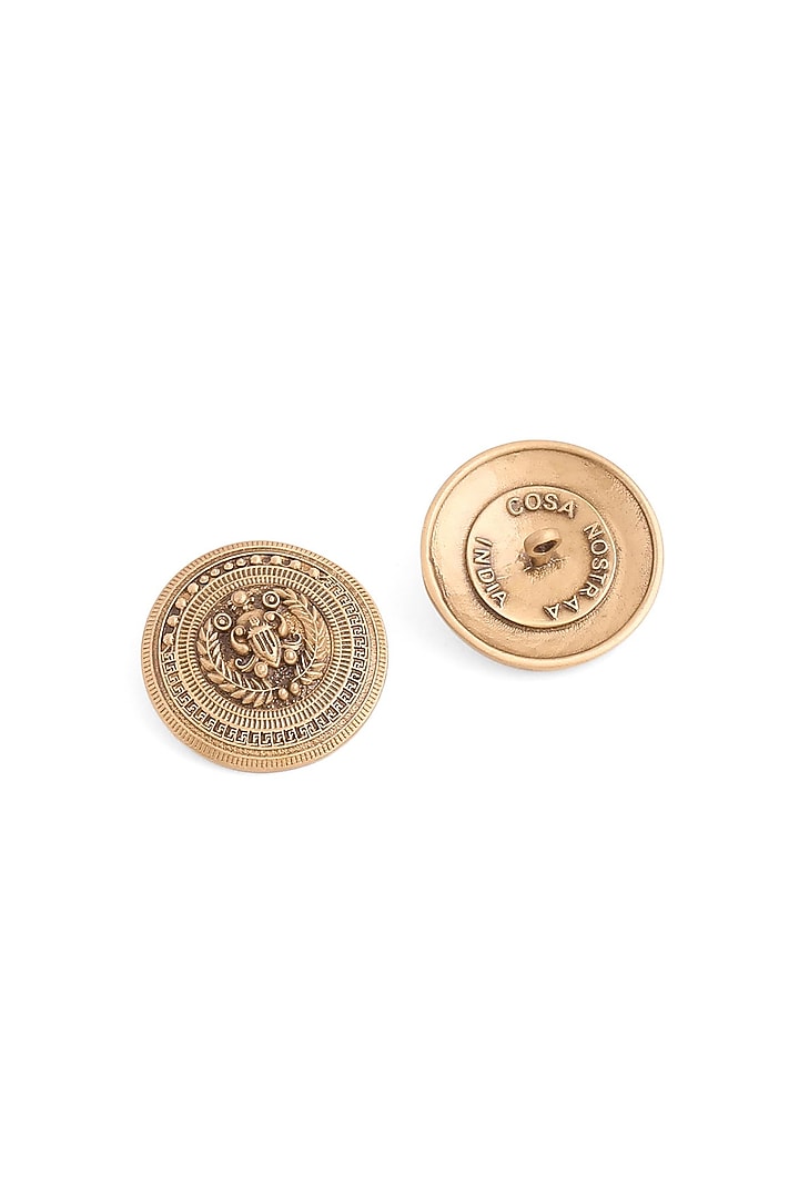 Antique Gold Vintage Vibe Buttons (Set Of 7) by Cosa Nostraa at Pernia's Pop Up Shop