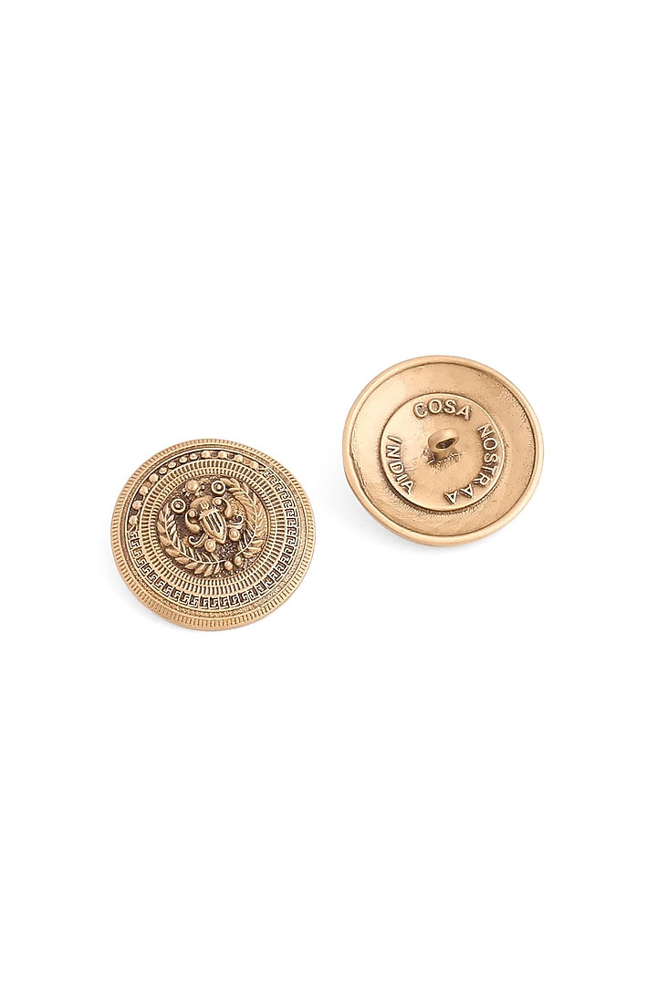 Antique Gold Vintage Vibe Buttons (Set Of 13) by Cosa Nostraa at Pernia's Pop Up Shop