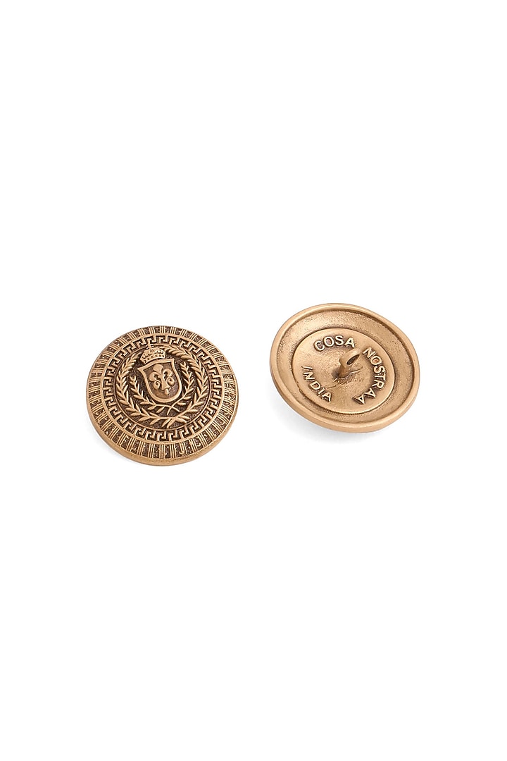 Antique Gold Royal Heritage Buttons (Set Of 7) by Cosa Nostraa at Pernia's Pop Up Shop