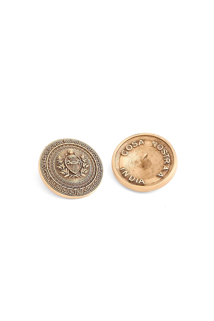 Antique Gold Iconic Pride Buttons (Set Of 7) by Cosa Nostraa at Pernia's Pop Up Shop