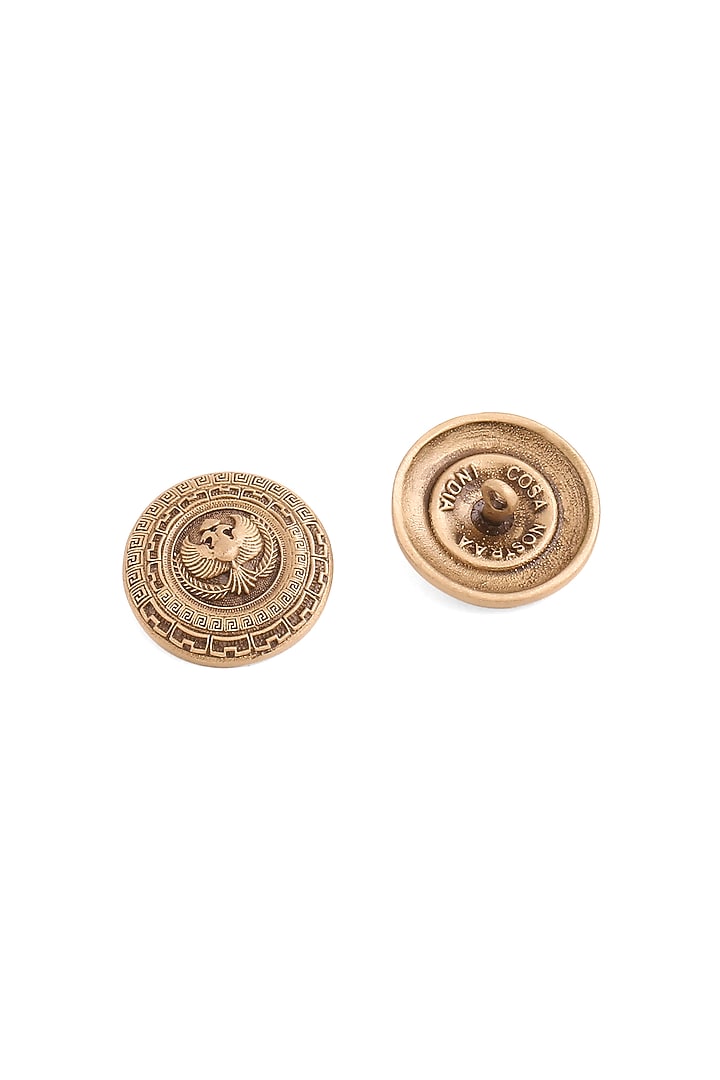 Antique Gold Rise Of Phoenix Buttons (Set Of 7) by Cosa Nostraa at Pernia's Pop Up Shop