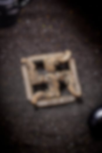 Antique Gold Box Swastik Brooch by Cosa Nostraa at Pernia's Pop Up Shop