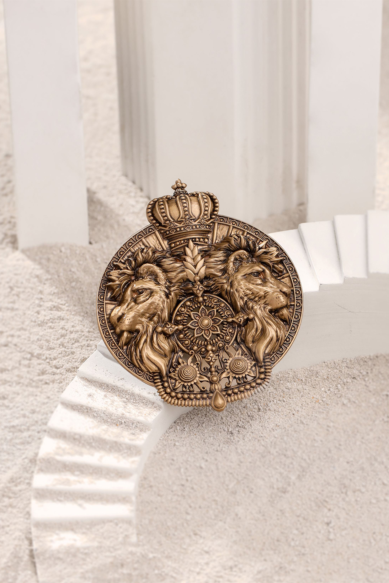 Antique Gold Splendid Simba Brooch by Cosa Nostraa