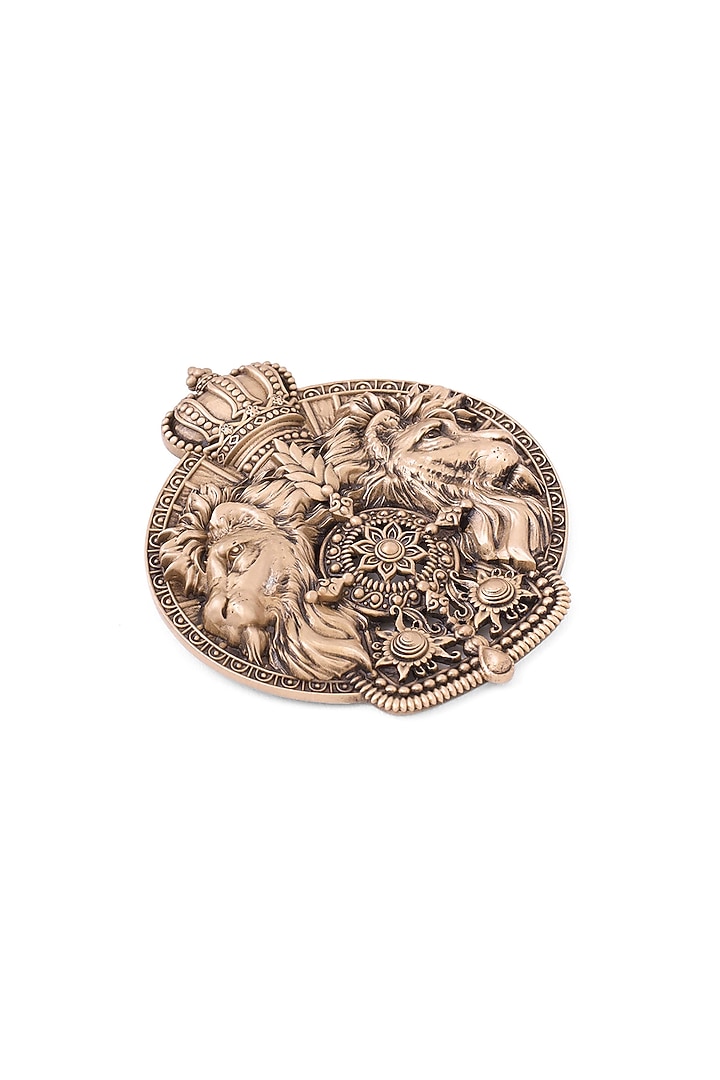 Antique Gold Splendid Simba Brooch by Cosa Nostraa at Pernia's Pop Up Shop