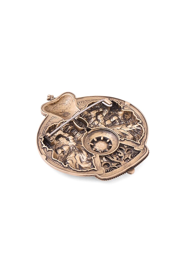 Antique Gold Splendid Simba Brooch by Cosa Nostraa at Pernia's Pop Up Shop