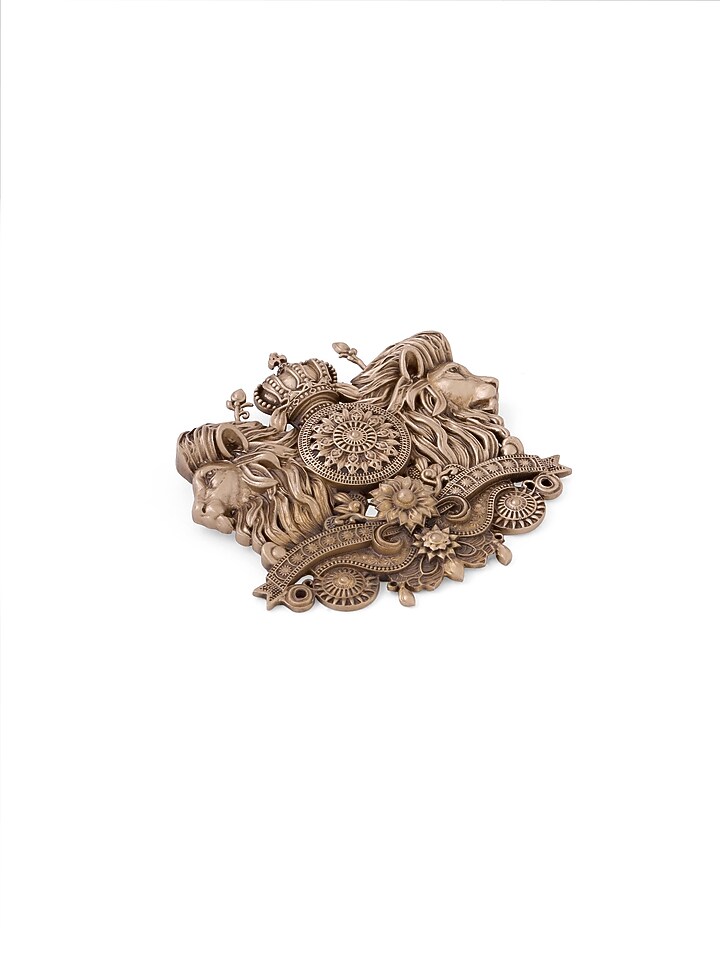 Antique Gold Regal Lion Brooch by Cosa Nostraa at Pernia's Pop Up Shop