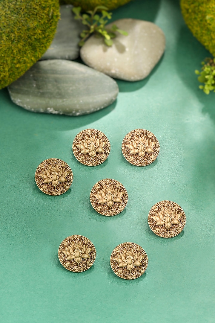 Antique Gold Brass Brooch Set by Cosa Nostraa at Pernia's Pop Up Shop