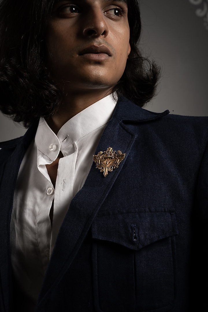 Antique Gold Knight Lion Gift Set by Cosa Nostraa at Pernia's Pop Up Shop