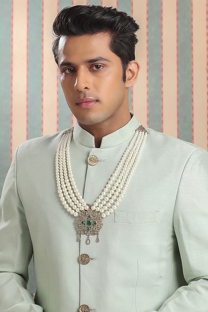 Antique Gold Brass Mala by Cosa Nostraa at Pernia's Pop Up Shop