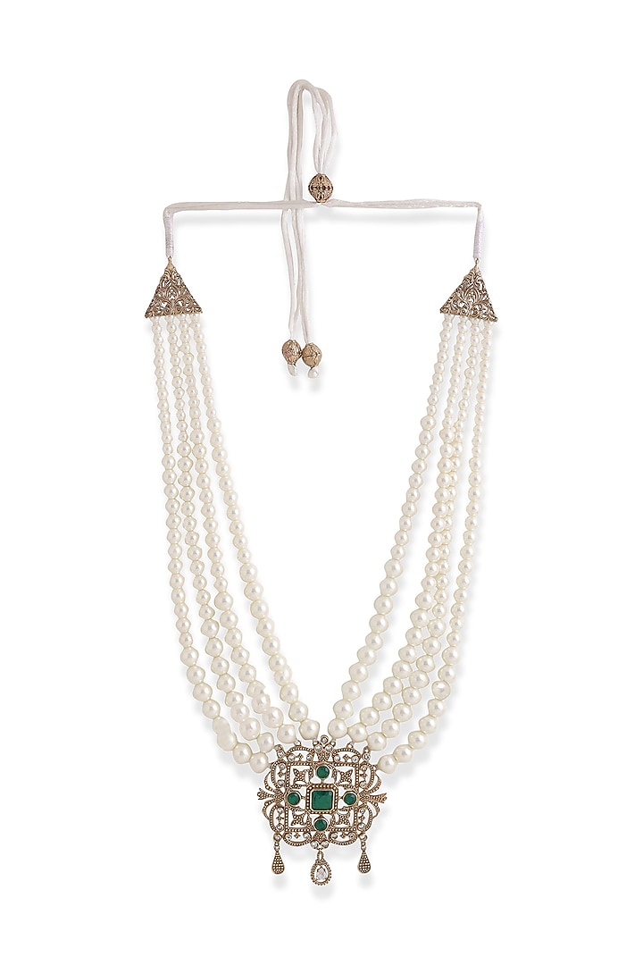 Antique Gold Brass Mala by Cosa Nostraa at Pernia's Pop Up Shop