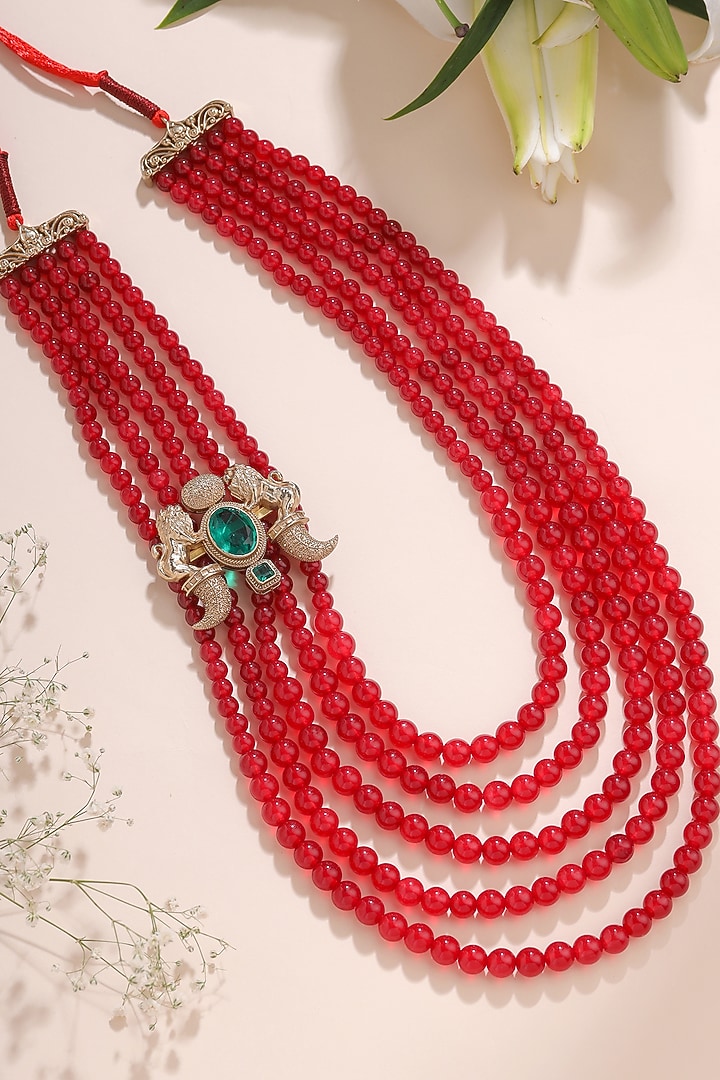 Antique Gold Brass Mala by Cosa Nostraa at Pernia's Pop Up Shop