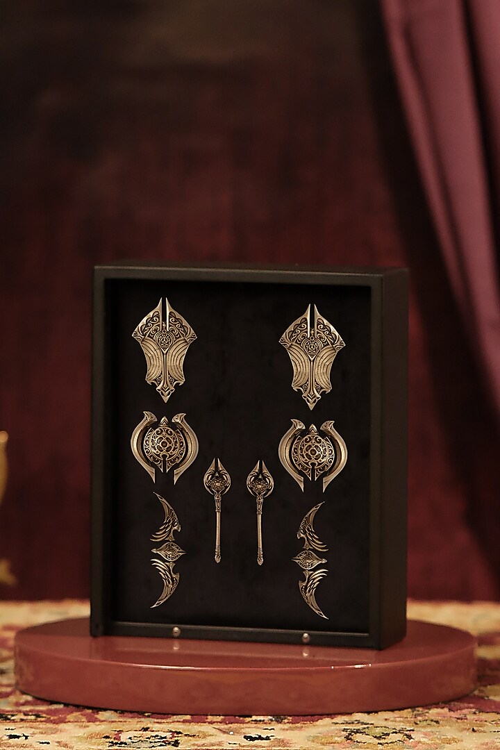 Antique Gold Finish Talisman Lapel Pin (Set of 8) by Cosa Nostraa at Pernia's Pop Up Shop