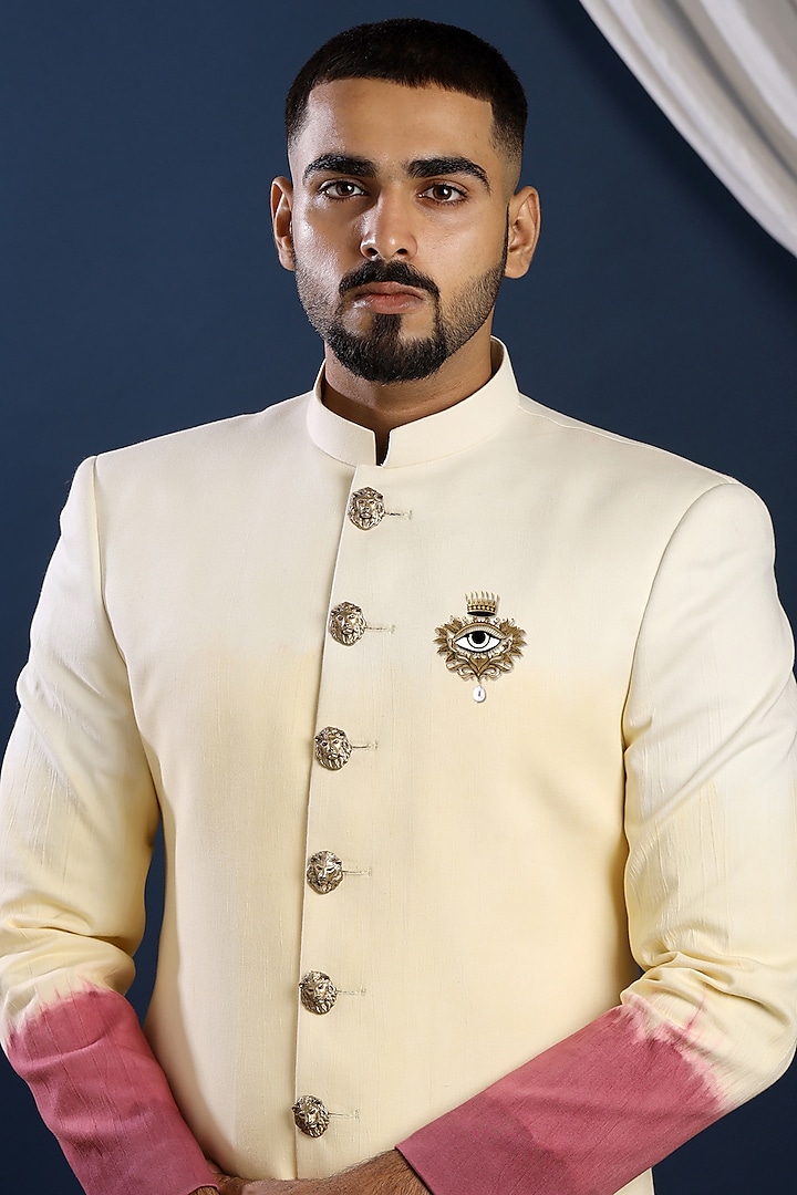 Antique Gold Finish Third Eye Of Shiva Brooch by Cosa Nostraa at Pernia's Pop Up Shop