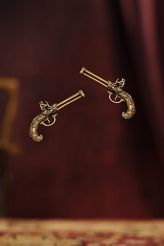 Antique Gold Finish Terminator Lapel Pin (Set of 2) by Cosa Nostraa
